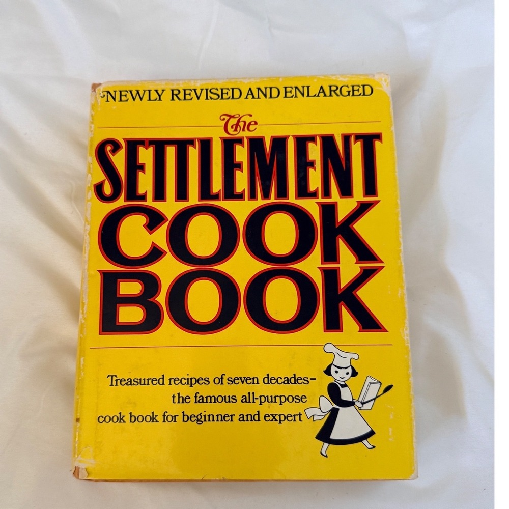 The Settlement Cook Book 1976 Revised Enlarged Simon & Schuster Hardcover Yellow - Picture 1 of 4